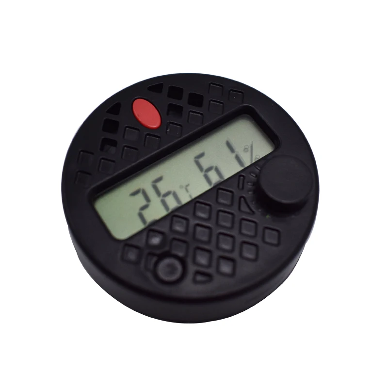 

Round Shape Accurate Precision Cigar Hygrometer Temperature Humidity Gauge Adjustable Succulometer Electronic Digital Hygrometer