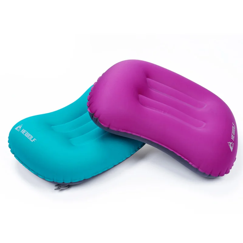 Эргономичная надувная подушка Hewolf для путешествий и отдыха 43*32 5*13 см Складная