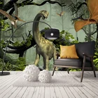 3D Юрского возраста динозавр фото обои современный Гостиная Спальня кабинет стены дома Декор Водонепроницаемый росписи 3D настенная живопись