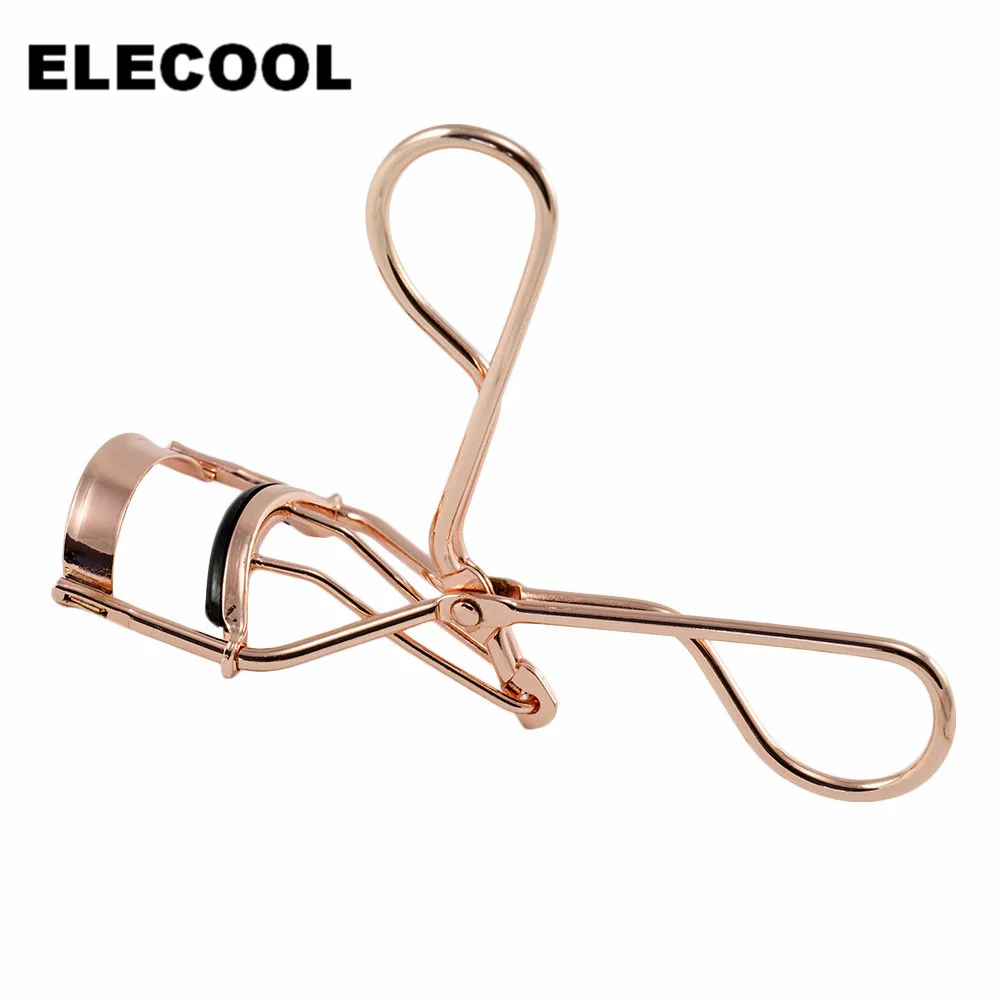 Женские щипцы для завивки ресниц ELECOOL 1 шт. зажим цвета розового золота + 10 сменных