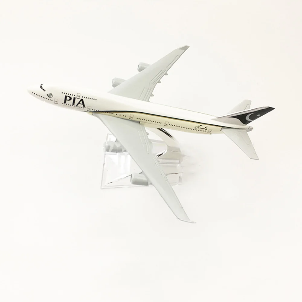 Самолёт из сплава в масштабе 1/400 Боинг 747 PIA 16 см модель самолета B747 игрушки для