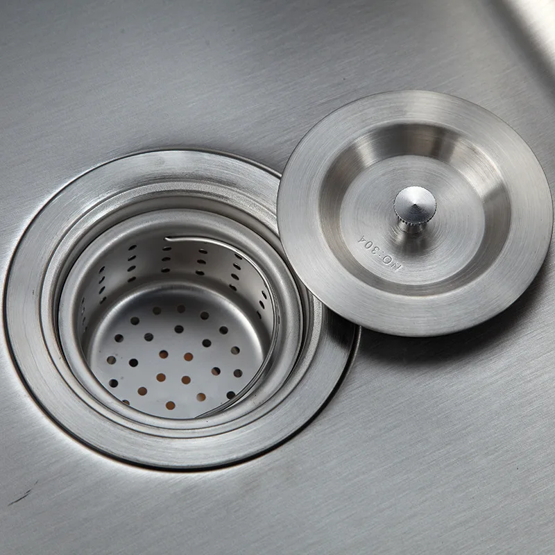304 двойная раковина из нержавеющей стали для кухни оптовая продажа толстая