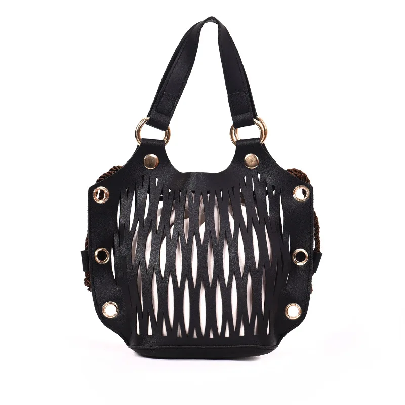 Для женщин сумки из натуральной кожи 2018 Новая модная сумка с дырочками Наплечная