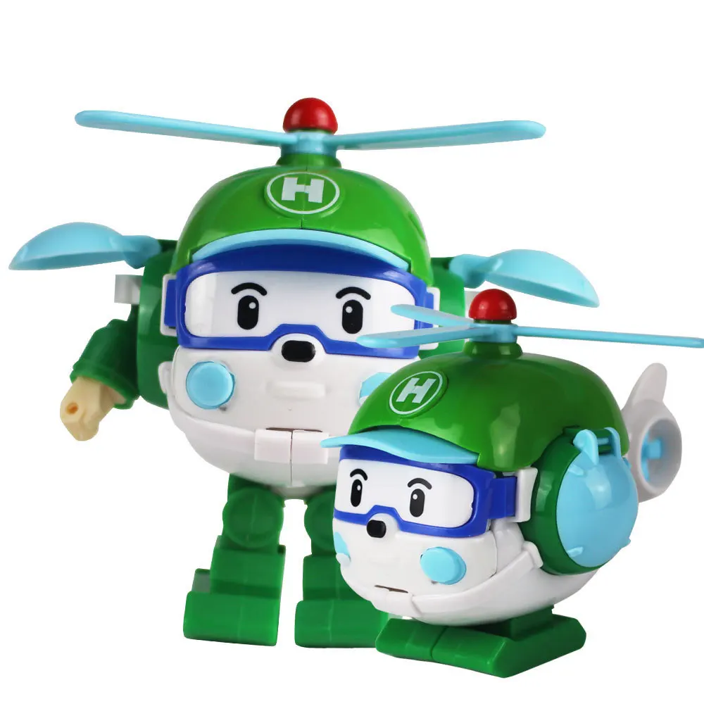 Helly Фигурки Робокар Трансформация Робот Корея аниме поли модель автомобиля дети мальчики игрушки для детей подарок F4 - Цвет: Helly