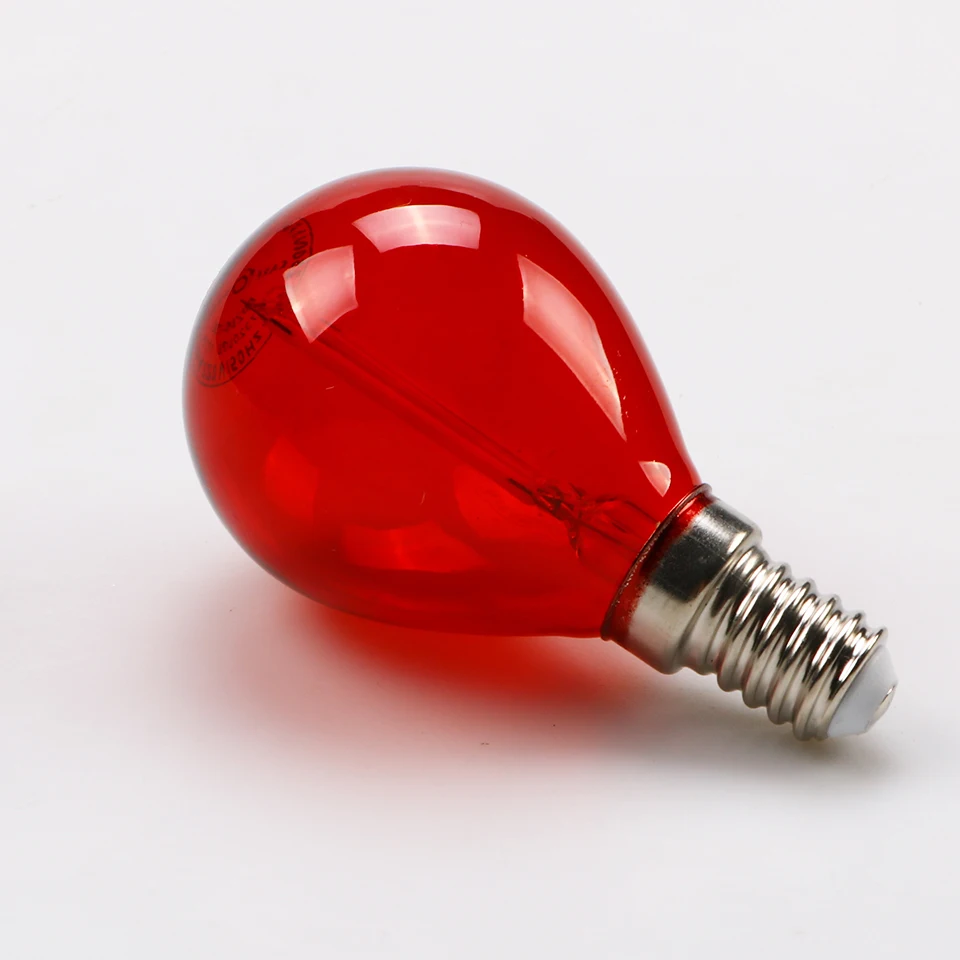 Care Holiday Red Filament Light Edison Bulb LED Bubble Ball 2W E27/E14 Low Power Lamp Bulbs Lampada Bombillas | Лампы и освещение