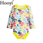 Новинка, боди для новорожденных, одежда для маленьких девочек 3, 6, 9, 12, 18, 24 месяцев комбинезон, одежда детская одежда, хлопковые пижамы с розовыми цветами, рубашки, Топ