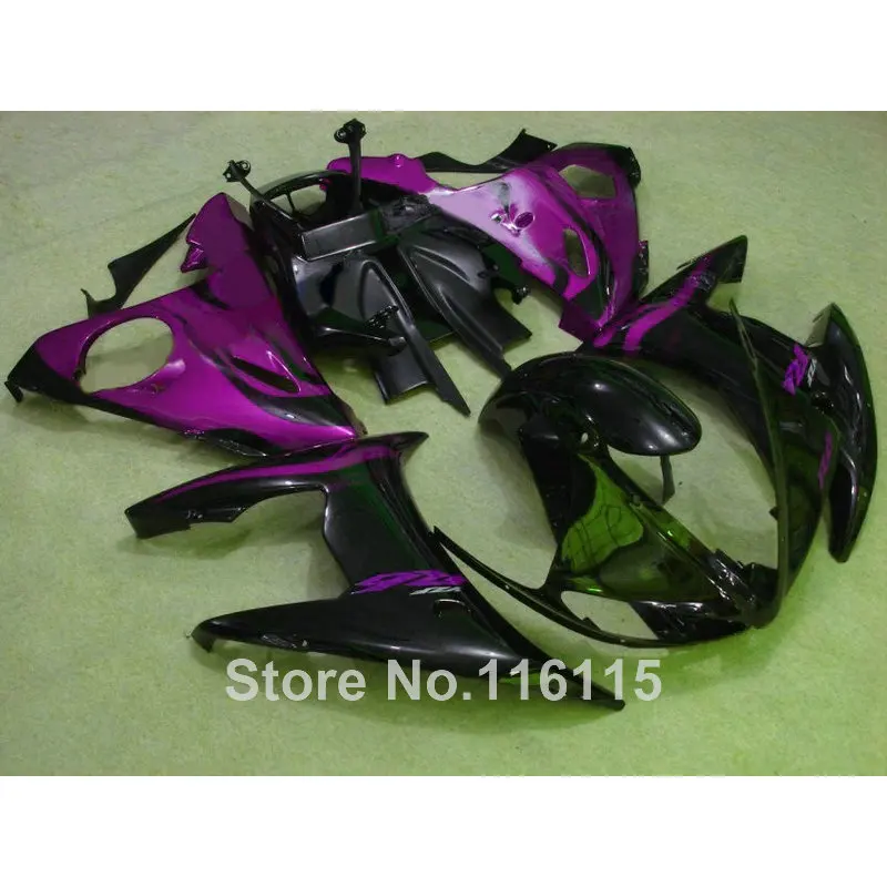 MOTOMARTS ABS Обтекатели набор для YAMAHA YZF R6 03 04 05 фиолетовый черный части 2003 2004 2005