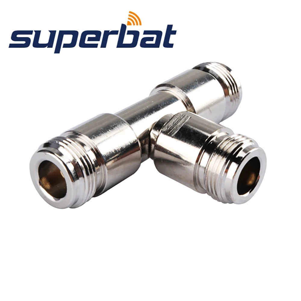 Superbat N адаптер Jack к 2 Femake 3 way T Type Long Version RF коаксиальные разъемы | Мобильные телефоны