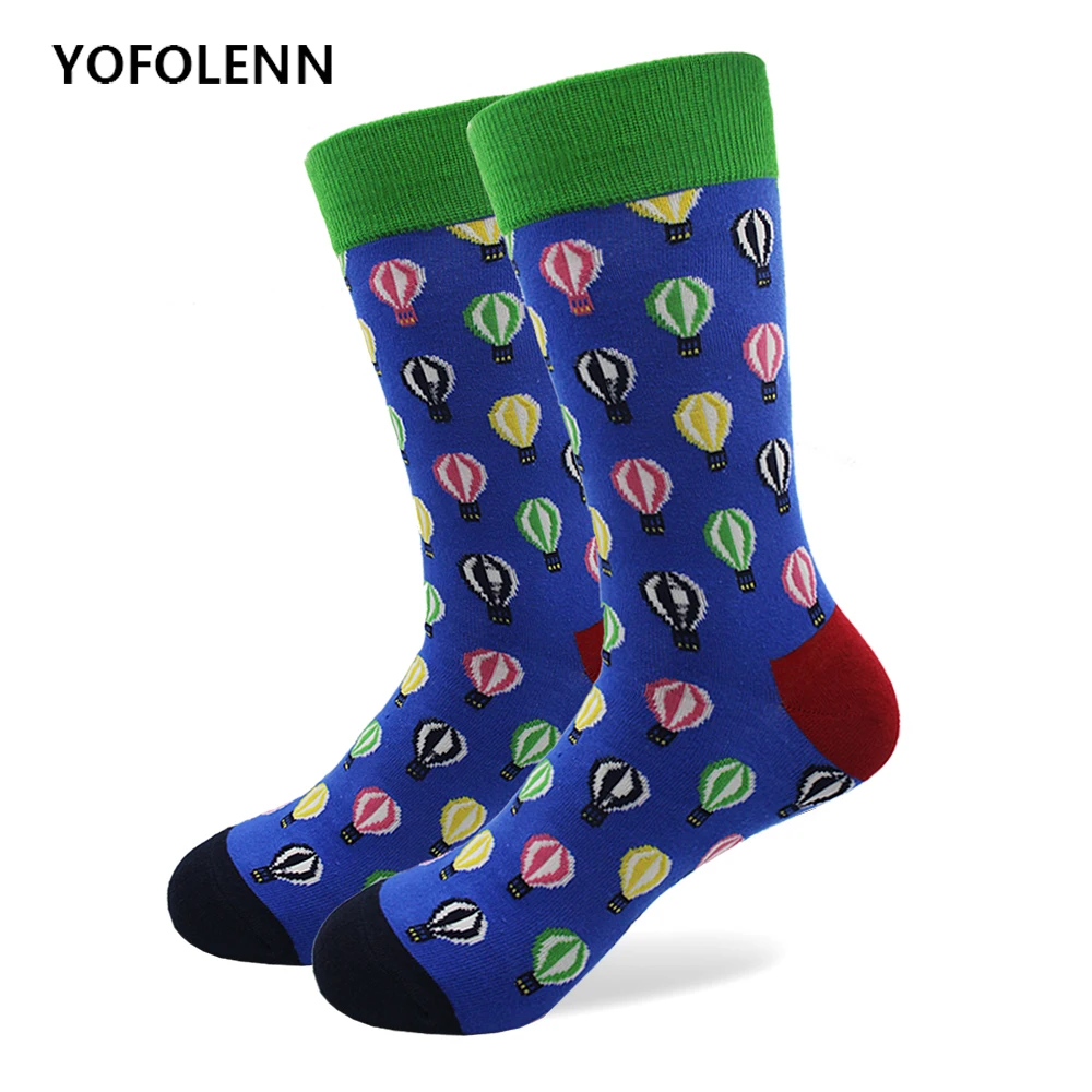 2018 новые мужские носки из чесаного хлопка весна-осень размера плюс высокое