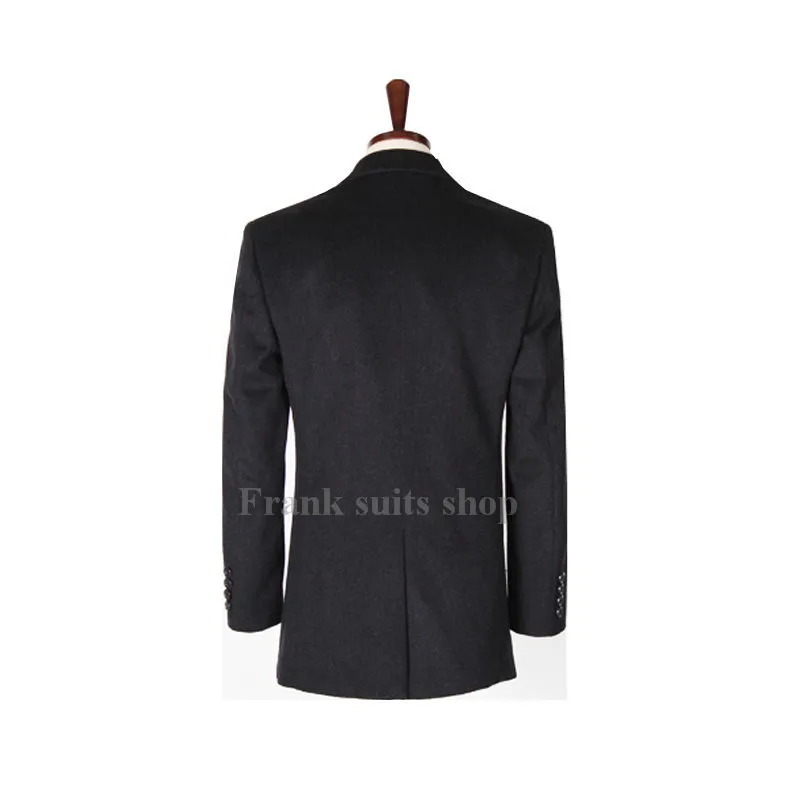 Новое поступление 2017 Мужское пальто на 3 пуговицы заказ зиму и осень Блейзер |