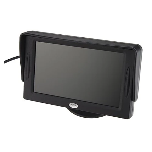 Монитор заднего вида для автомобиля lcd 4," камера DVD CD черный