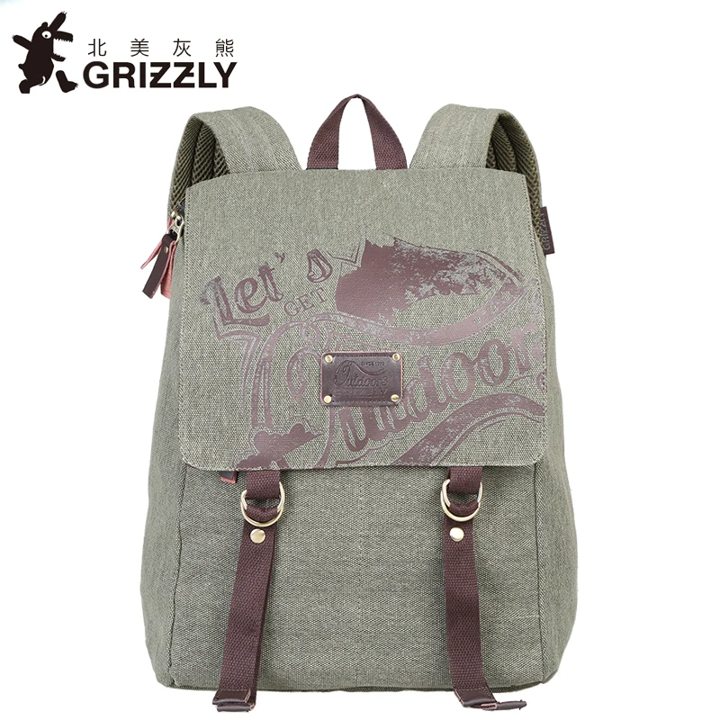 GRIZZLY для мужчин и женщин Рюкзаки повседневные Mochila многофункциональный большой