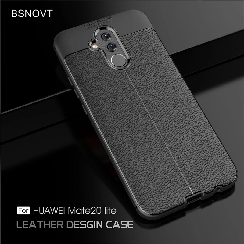 

For Huawei Mate 20 lite Case Silicone Soft PU Leather 6.3" Anti-knock Case For Huawei Mate 20 lite Cover For Huawei Mate 20 lite