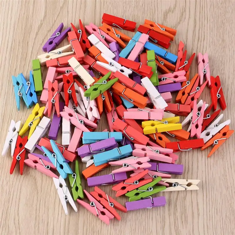 100 шт. Деревянные Прищепки для фотографий 3 5 см|clothespins wooden|clothespin clipsclothespin wedding |