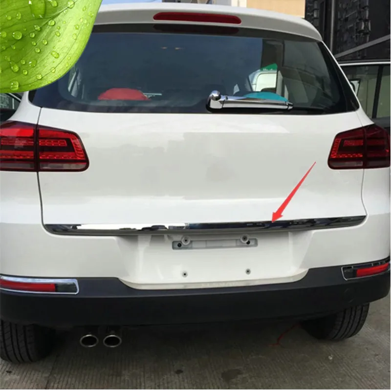 Хромированная крышка багажника из нержавеющей стали для 2010-2016 Tiguan автомобильный