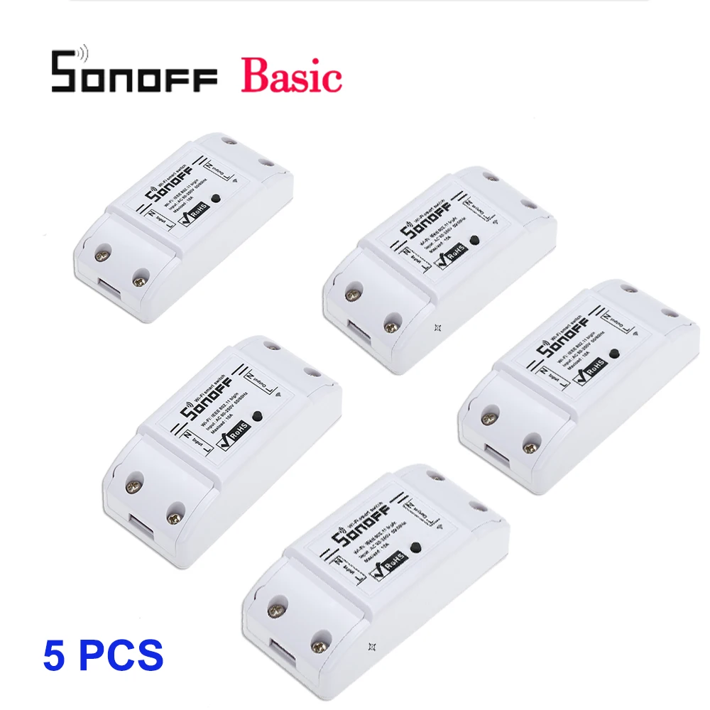 Интеллектуальный выключатель света SONOFF Basic Wi Fi таймера Беспроводной