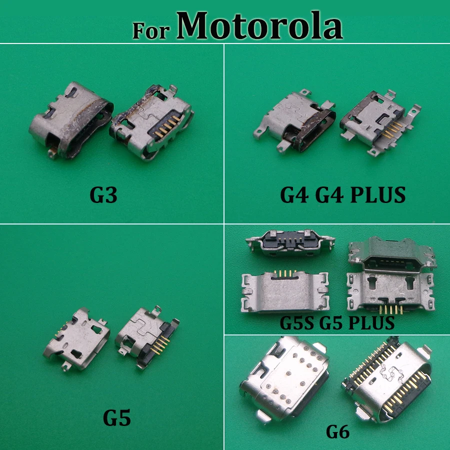 2 шт./лот для Motorola Moto G3 XT1541 XT1542 G4 G5 PLUS G6 G7 Play Power G5S зарядный порт USB разъем ремонта док