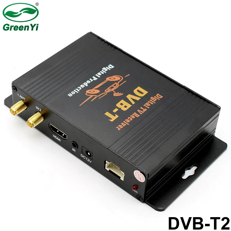 Автомобильный DVB T2 ТВ приемник двойной тюнер для автомобиля DVD высокоскоростной