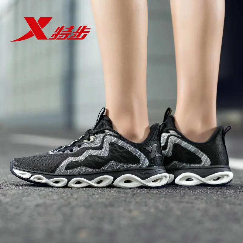 Xtep/Женская обувь для бега летняя Новинка кроссовки с дышащей сеткой технология