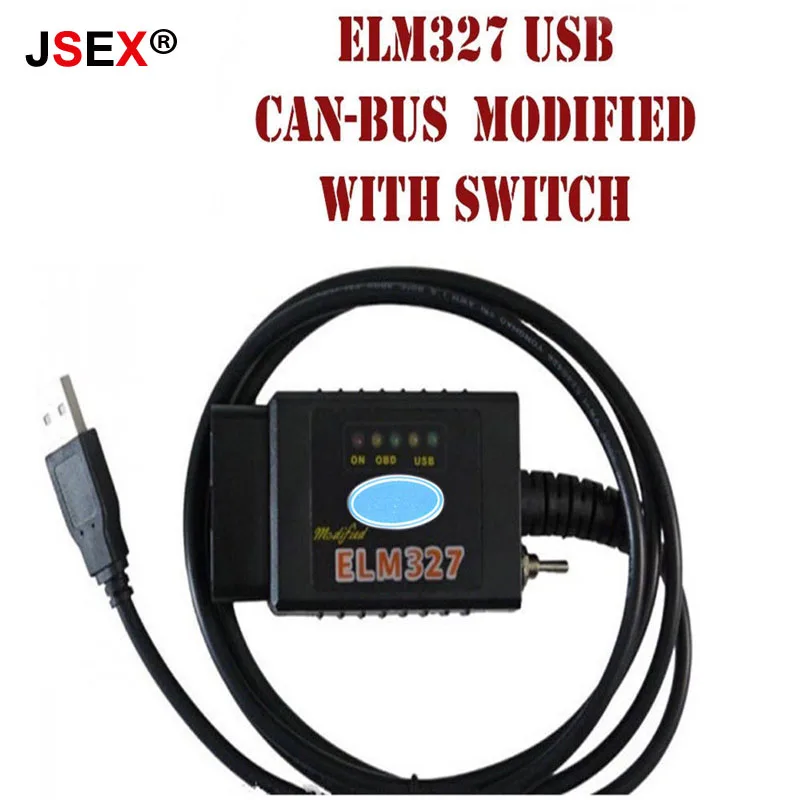 ELM327 USB Модифицированная диагностический сканер инструмент для Ford HS может и MS Mazda