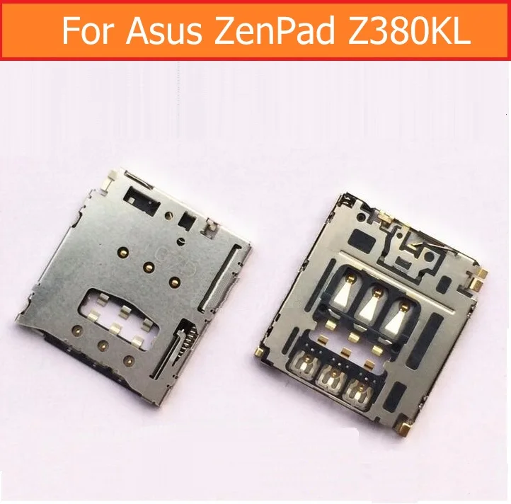 

100% подлинный лоток для Sim-карты для Asus ZenPad Z380KL 8,0 "держатель для SIM-карты адаптер для чтения Sim-карт