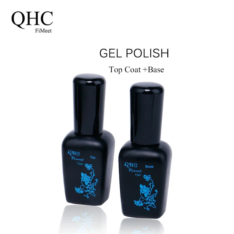 2017 Горячей Продажи УФ Top Coat + Базовый Слой Основой для гель Для Ногтей довершение 30