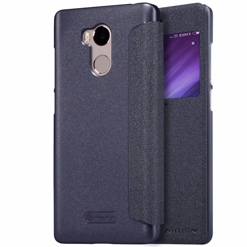 Чехол для xiaomi redmi 4/4 Pro/redmi 4 Prime подлинный NILLKIN блестящий чехол-флип чехол Кожаный чехол для xiaomi redmi 4/4 Pro/4 Prime