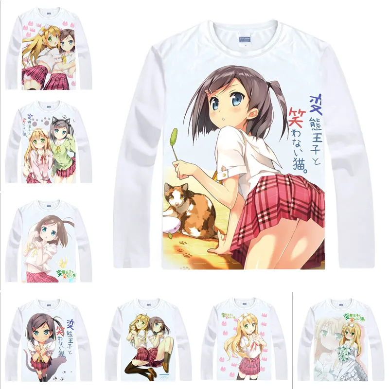 Coolprint японский Футболка с изображением в стиле аниме хентай Принц И стоуни кот
