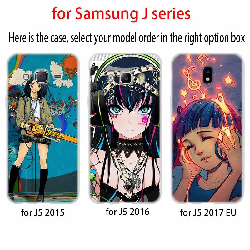 nime cartoon beauty case Cover TPU Silicone Coque For Samsung Galaxy J6 J8 J3 J5 J7 J4 J2 J1 Plus 2018 2016 2017 EU Prime Ace | Мобильные