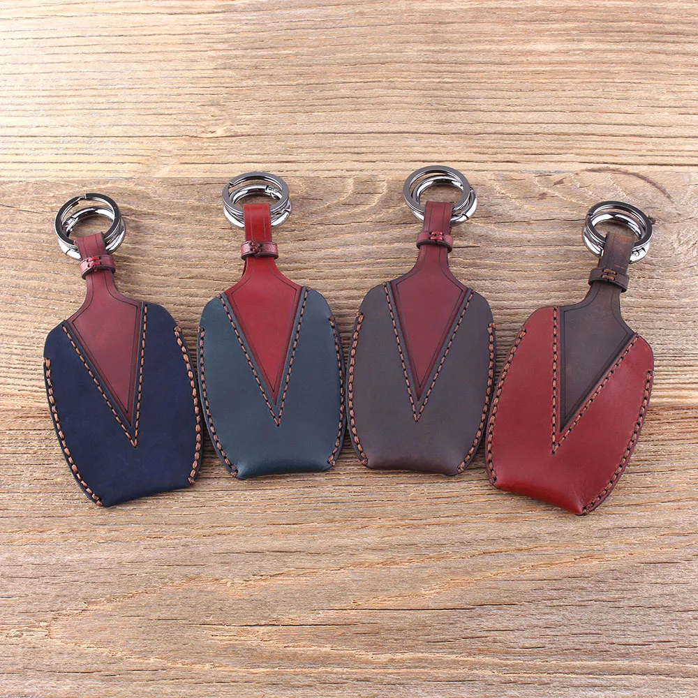 Чехол KEYYOU из натуральной кожи для дистанционного ключа Kia K5 Sportage Hyundai I30 Ix35 Equus Genesis