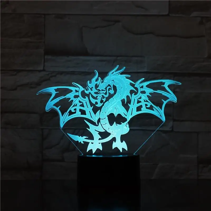 Новинка 3D лампа Иллюзия Ночник светильник Светодиодный USB RGB многоцветный