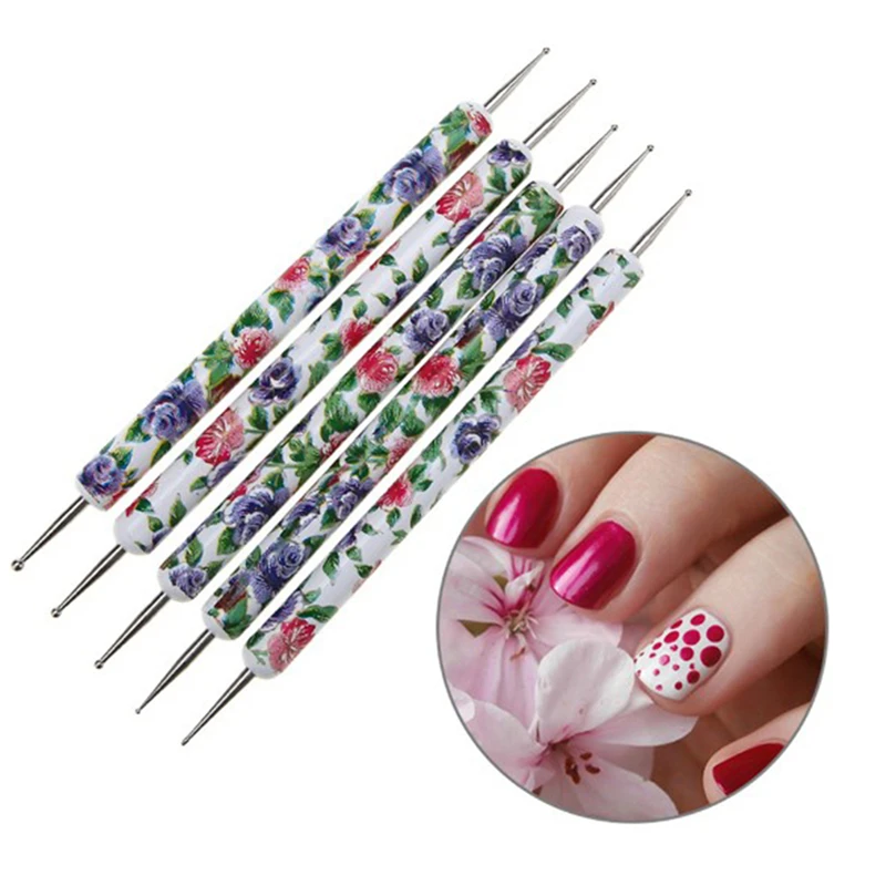 5 шт. набор для маникюра маникюрные инструменты рисования УФ гелем ручка