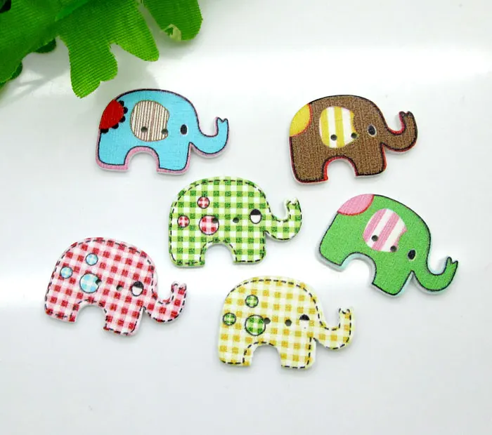 50 шт. деревянные пуговицы в виде слона 29 х19 мм|elephant wood buttons|wooden buttonsbuttons for clothes |