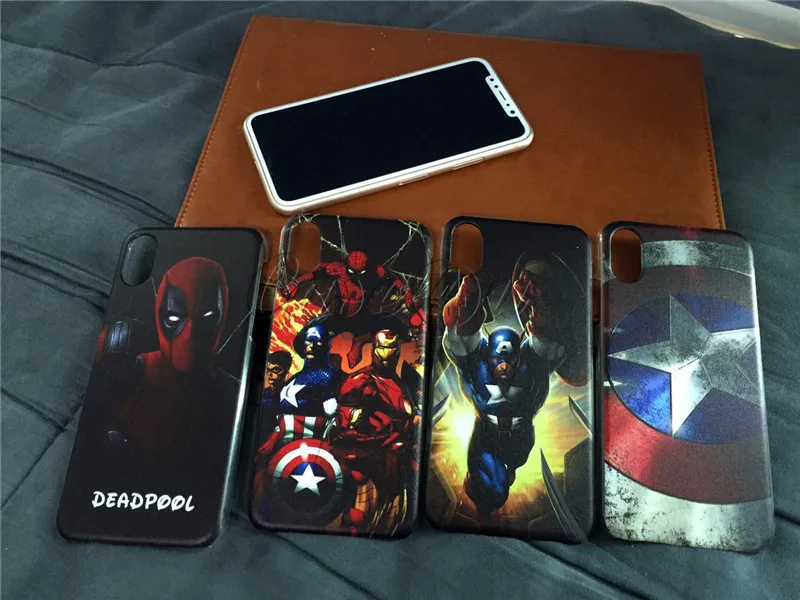 Чехол Marvel, Мстители, Супермен, чехол для iPhone X, 5S, 6, 6 S, 7, 8 Plus, паук Бэтмэн, Капитан Америка, чехол для телефона для iPhone 10