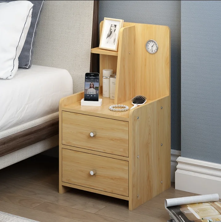 Louis Fashion Nightstands Bedside Cabinets Solid Wood Legs Nordic Minimalist Modern Multifunctional Storage Cabinet Simple