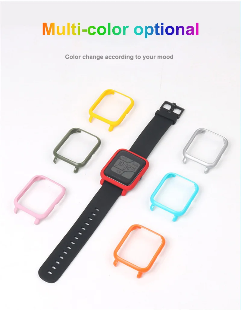 XShum Amazfit bip чехол протектор для Xiaomi amazfit bip аксессуары Бампер ТПУ Защита экрана защитный чехол