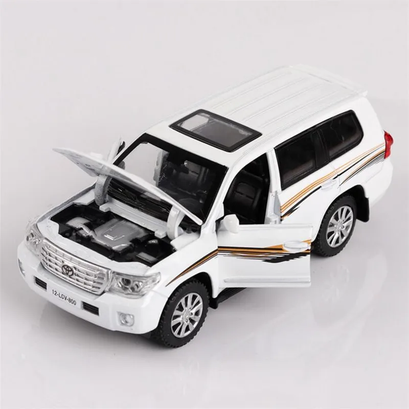 1:32 игрушечная машинка TOYOTA LAND CRUISER металлическая игрушечная литая машинка Литые и игрушечные транспортные средства Миниатюрная модель автомобиля игрушки для детей