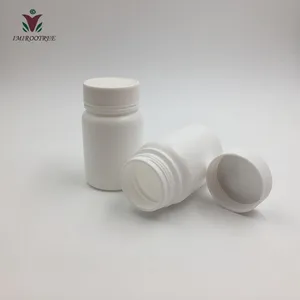 50 +, защита от ультрафиолета, 2 комплекта 60cc HDPE круглая пустая фармацевтическая таблетка контейнер с крышками для фармацевтической упаковки, пластик капсула бутылка