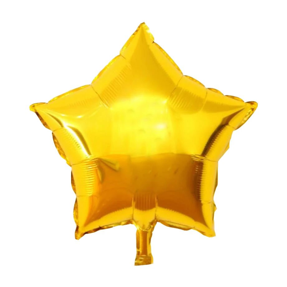 gold star 1 шт сердце и звезда 18 дюймов красочные фольгированные шары воздушные гелиевые глянцевые металлические цвета воздушные шары "сделай сам" для украшения дня рождения/свадьбы - Цвет: gold star