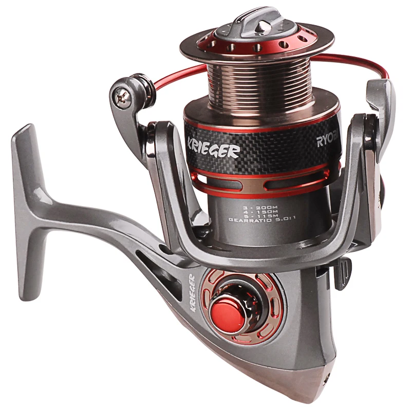 RYOBI KRIEGER 7 BB спиннинговые Рыболовные катушки полностью Металлическая катушка для карпа Pescaria Moulinet Peche Carretilha Para Pesca Carretel De Pesca