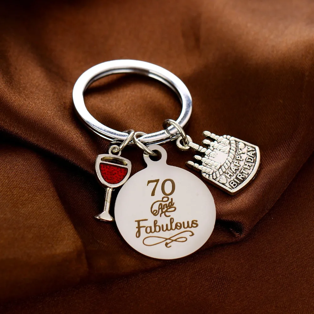 Праздничный торт из нержавеющей стали сказочный 70 ый Шарм брелок семейная