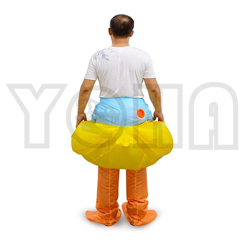 Взрослый надувной костюм Хэллоуина Рождественский Утки Blowup Косплэй Детский для