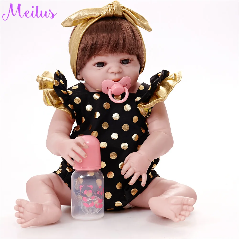 Новое поступление 55 см мягкие силиконовые куклы Reborn Baby Реалистичная кукла Пупс 22