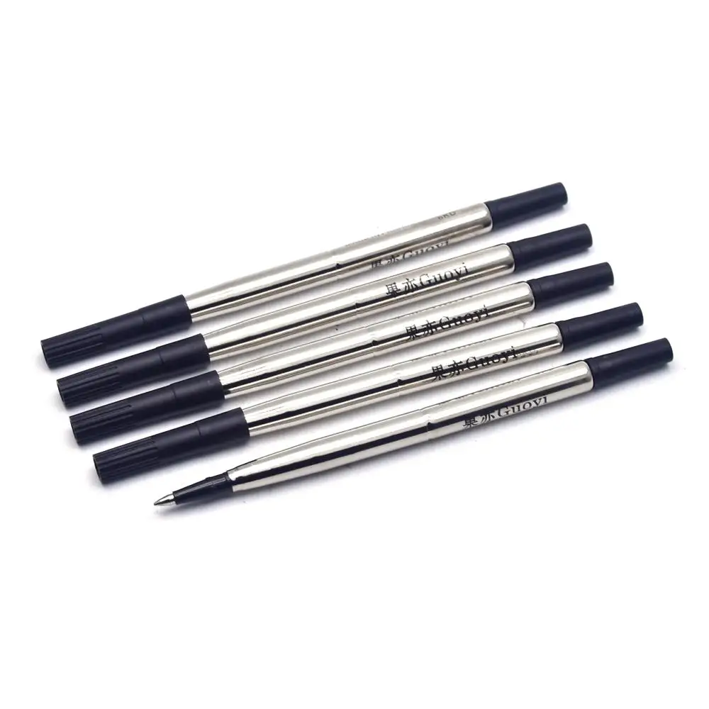 5 Pcs Black refills Guoyi Q005 гелевая ручка, заправка 5 шт./лот, канцелярские принадлежности для школы, длина письма 1000 м, деловая ручка, аксессуары для письма - Цвет графита: 5 Pcs Black refills
