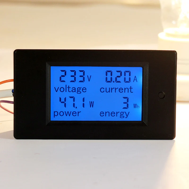 100A вольтметр переменного тока Амперметр цифровой измеритель мощности кВт/ч