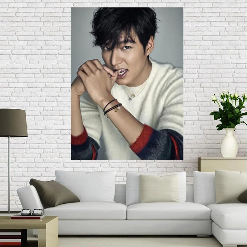 1 шт. Шелковый постер Lee Min Ho для домашнего декора|Рисование и каллиграфия| |