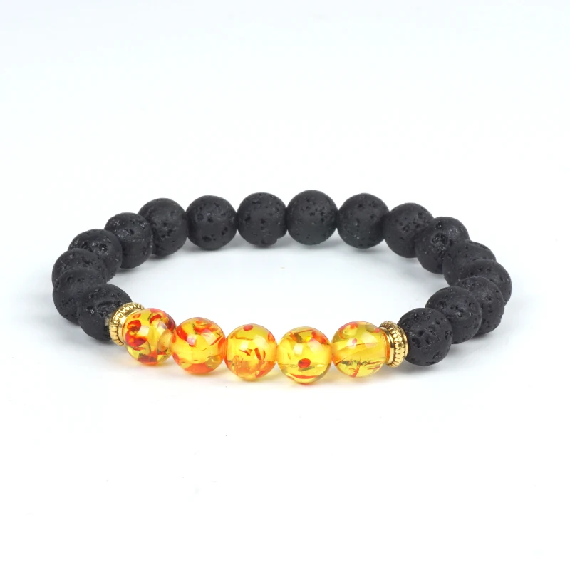 Natural Volcanic Stone Bracelets Charms Women Chakra Healing Yoga Balance Beads Men Black Lava Turquoises Buddha Prayer Jewelry | Украшения