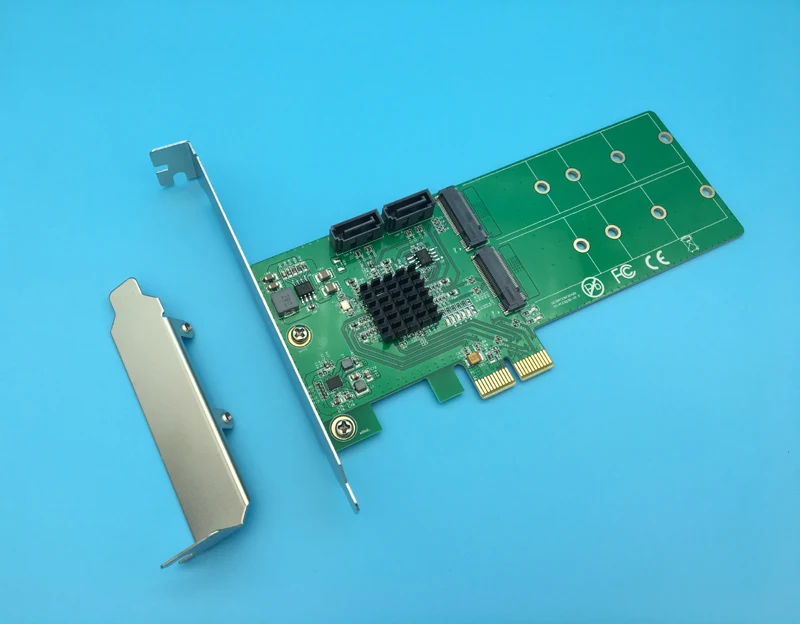 PCI Express До 2x M.2 NGFF + SATA 3 0 аппаратное обеспечение SSD RAID Card поддерживает NCQ Raid 1 10|raid