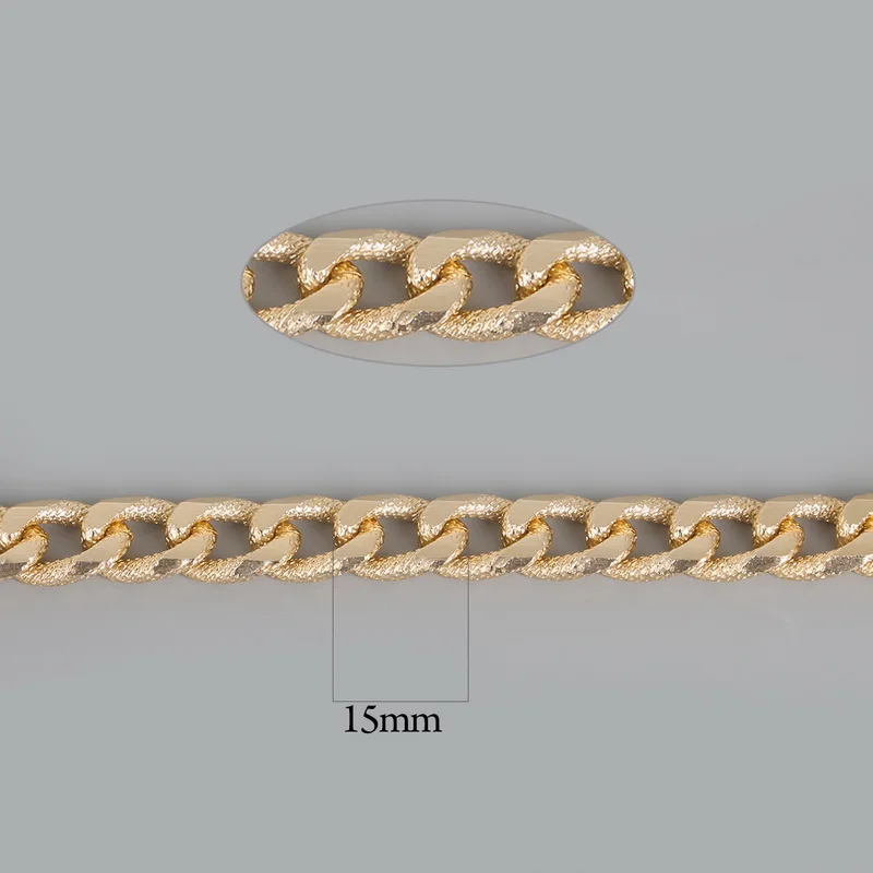 Новое поступление позолоченная Античная Посеребренная алюминиевая цепочка