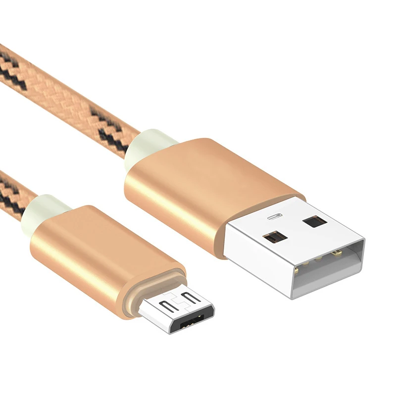 Micro USB кабель 1 м 2 а нейлоновый для быстрой зарядки и передачи данных Android